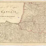 Carte de L'Empire Francais.Divisée en départments..1 mapa ve 2 listech