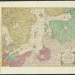 A new and compleat map of the parts of Sweden, Russia, Germany, Poland and Denmark, bordering on the Baltick Sea