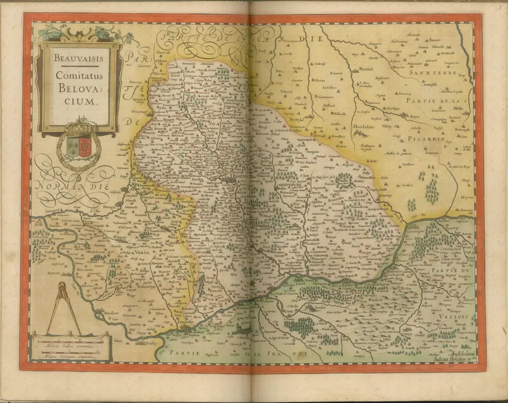 mapa z atlasu "Atlas Sive Cosmographicae Meditationes De Fabrica Mvndi Et Fabricati Figvra. Denuo auctos"