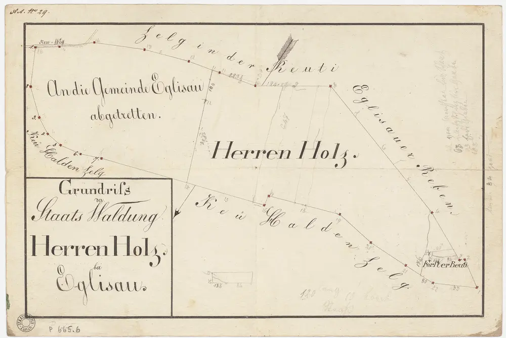 Eglisau: Staatswaldung: Herrenholz; Grundriss