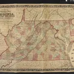 Colton's New Topographical Map of the States of Virginia, Maryland and Delaware