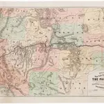 Williams New Trans-Continental Map of The Pacific R.R. and Routes of Overland Travel To Colorado, Nebraska, The Black Hills, Utah, Idaho, Nevada, Montana California and the Pacific Coast