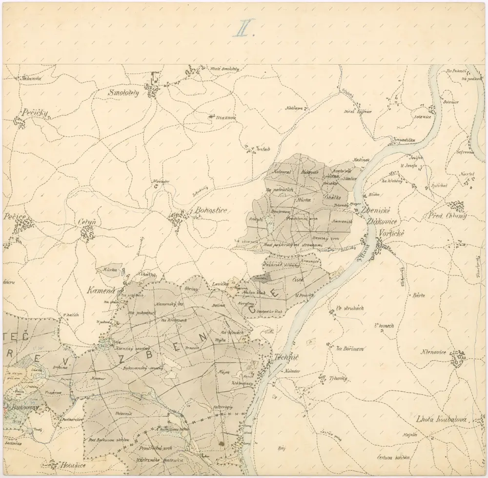 Přehledná mapa pozemkové držby velkostatku orlického v širším pojetí, podle stavu z roku 1916, list 2 1