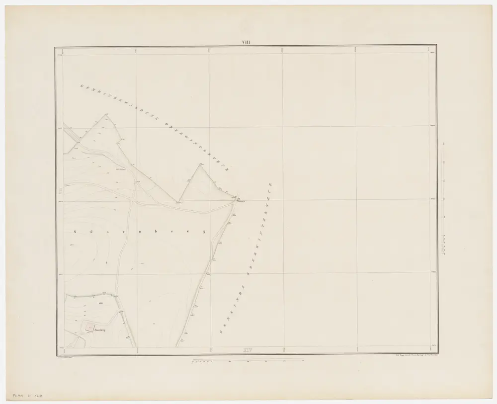 Winterthur: Gemeinde; Grundpläne: Blatt VIII: Süsenberg; Situationsplan