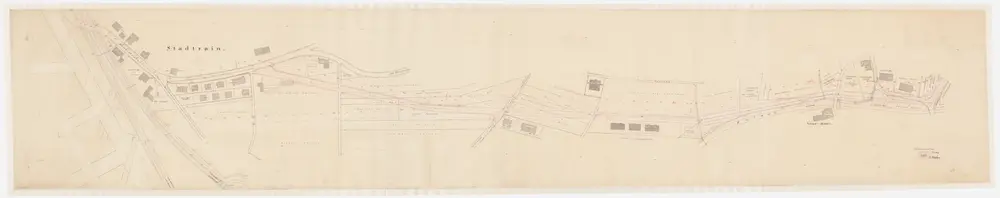 Oberwinterthur: Verlegung der Frauenfelderstrasse von der alten Römerstrasse im Stadtrain über die Thalackerstrasse und Untermühle bis ausserhalb Rössli; Situationsplan (Blatt I, II und III)