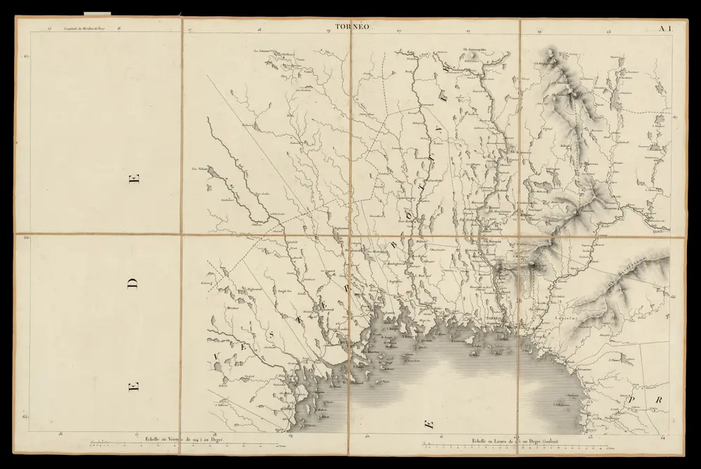 A.1: Tornéo. - Mida del mapa, 50 x 79 cm