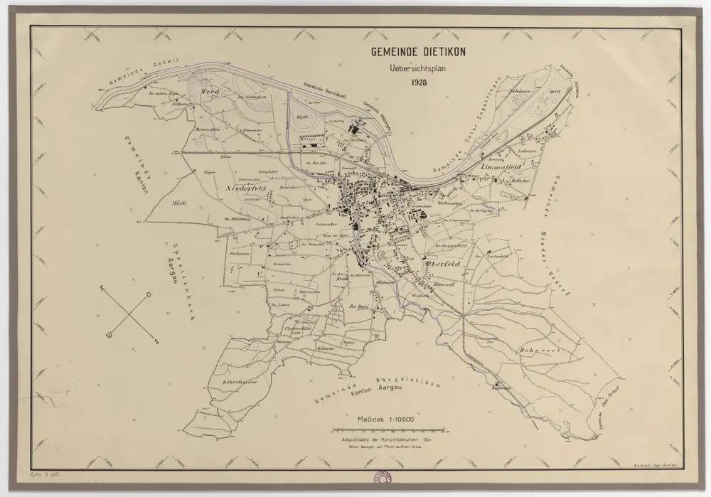 Dietikon: Gemeinde; Übersichtsplan