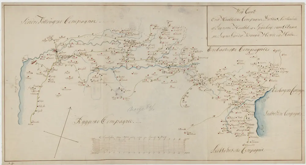 Kartblad 11- Wey-Cart over det Haabbelske Compagnie District, versjon 1