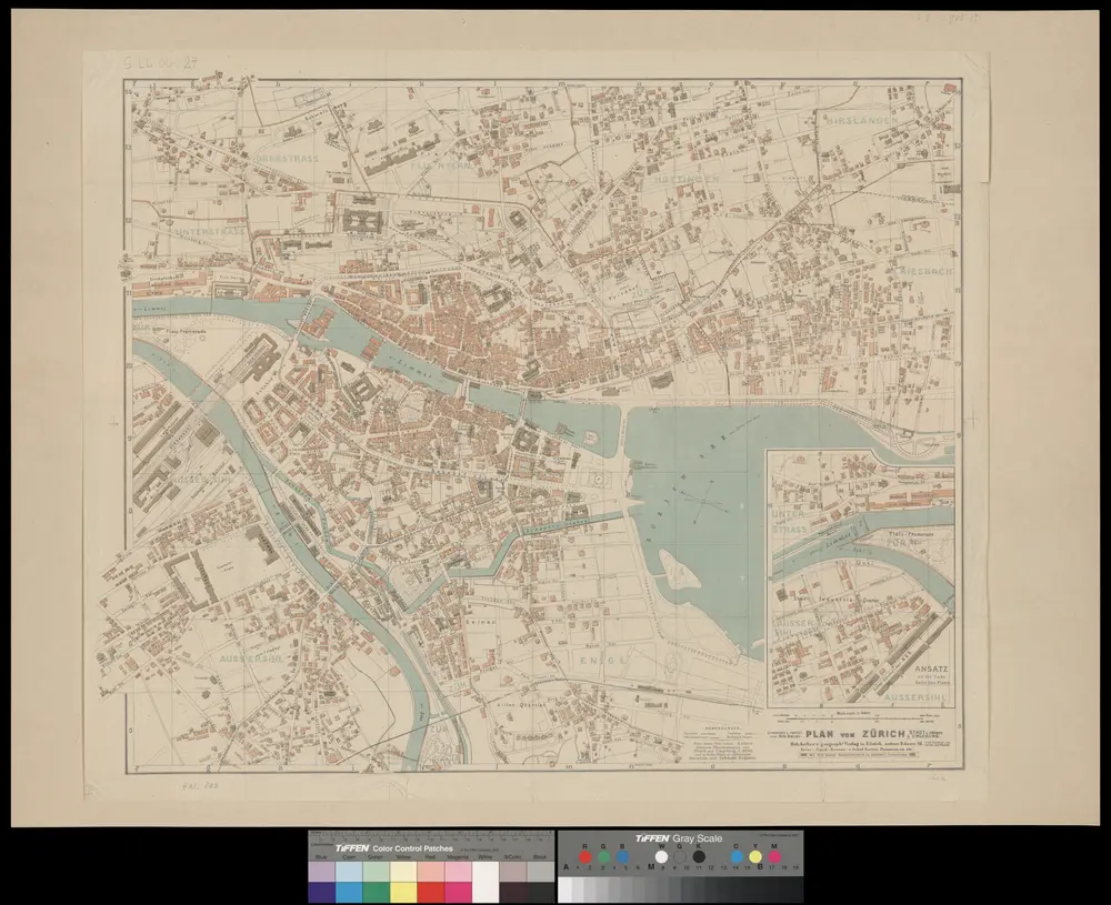 Plan von Zürich