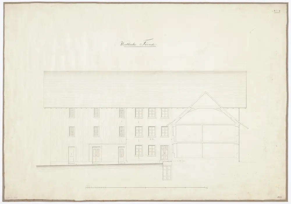 Landwirtschaftliche Schule Strickhof, Konfikt: Westansicht (Nr. 7)