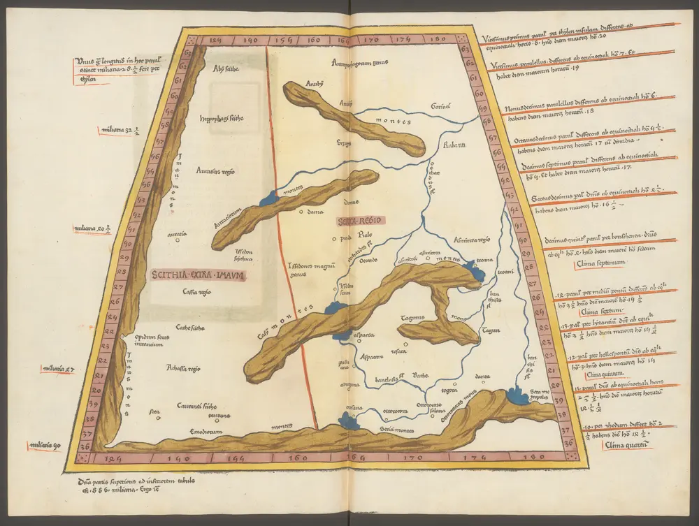 [Octava Asie tabula] [Karte], in: Clavdii Ptholomei Viri Alexandrini Cosmographie, S. 179.