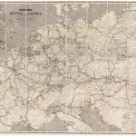 Karte der Eisenbahnen Mittel-Europa's