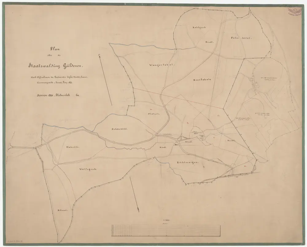 Maur, Herrliberg, Küsnacht, Egg: Staatswaldungen: Maur, Herrliberg, Küsnacht, Egg: Guldenen; Grundriss