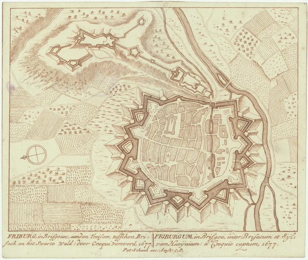 Friburg, in Brisgouw, aan den Treisamtusschen Brisack en het Swarte Wald