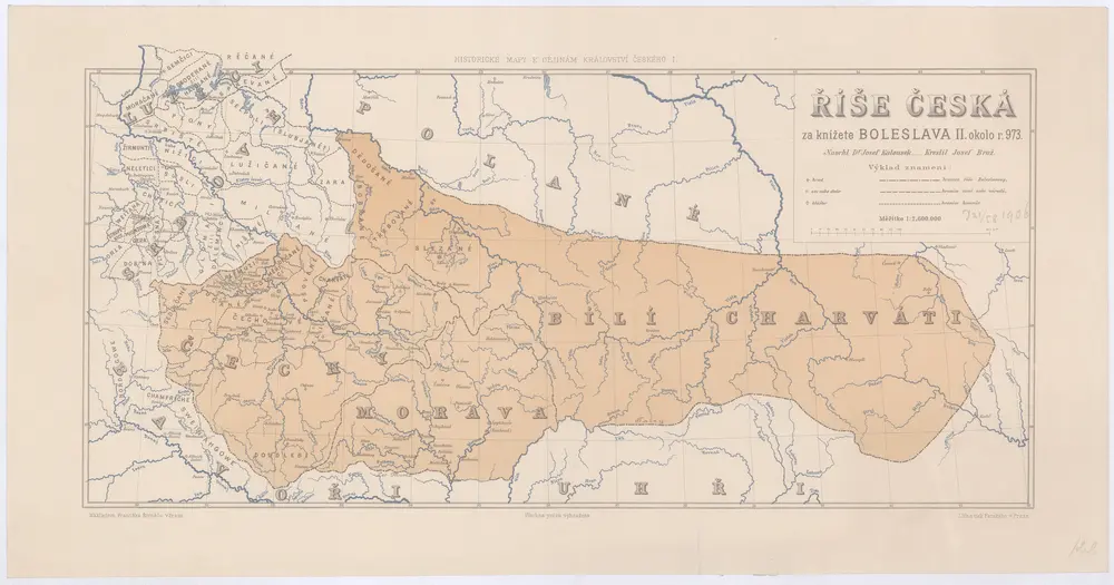 Říše česká za knížete Boleslava II. okolo r. 973