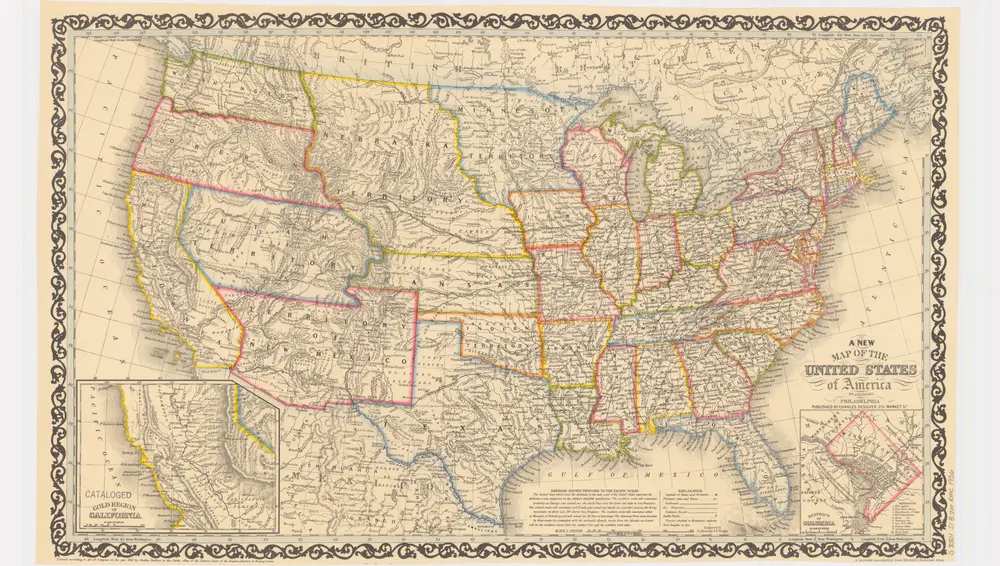 A new map of the United States of America