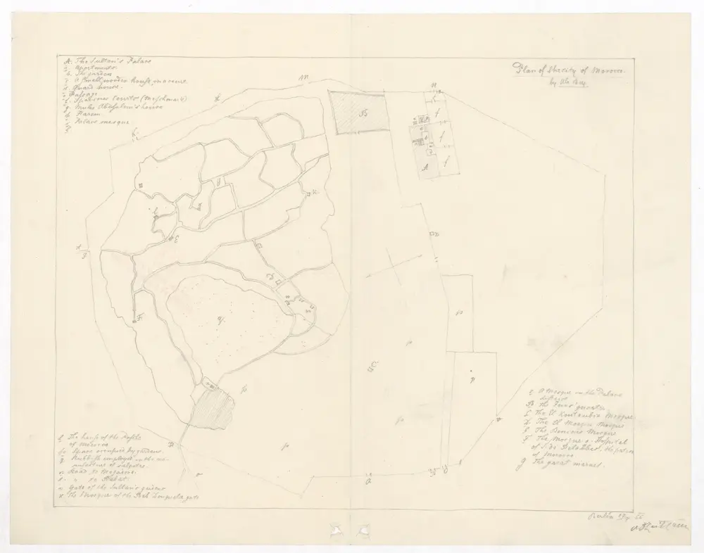 Plan of the city of Morocco