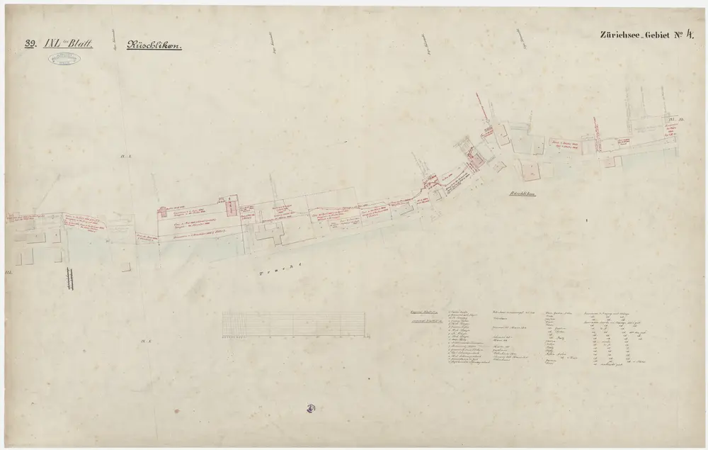 Hombrechtikon bis Zürich: Rechtes Ufer des Zürichsees; Grundrisse: Blatt 39: Rüschlikon