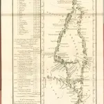 mapa z atlasu "L' Indicateur fidele, ou Guide des Voyageurs, qui enseigne Toutes les Routes Royales et Particulieres de la France, Routes levées Topographiquem dés le Commencement de ce Siécle, et Assujetties á une Graduation Géométrique, contenant Toutes les Villes, tous les Bourgs, Villages, Hameaux, Fermes, Chateaux, Abbayes, Communautés, Eglises, Chapelles, et autres Maisons Religieuses, les Moulins, les Hotelleries, les Justices, et les Limites des Provinces, les Fleuves, les Riviéres, les Ruißeaux,les Etangs, les Marais, les Ponts, les Gués, les Montagnes, les Bois, les Jardins, les Parcs, les Aveniies, et les Prairies traversés par les Grandes routes, et accompagné d'un Itinéraire Instructif et raisonné sur chaque Routes, qui donne le Jour et l ́heure du Départ, de la Dinée et de la Couchée tant des coches par Eau, que des carrosses, diligences et messageries du Royaume avec le Nombre des Lieues que ces différentes Voitures font chaque jour"