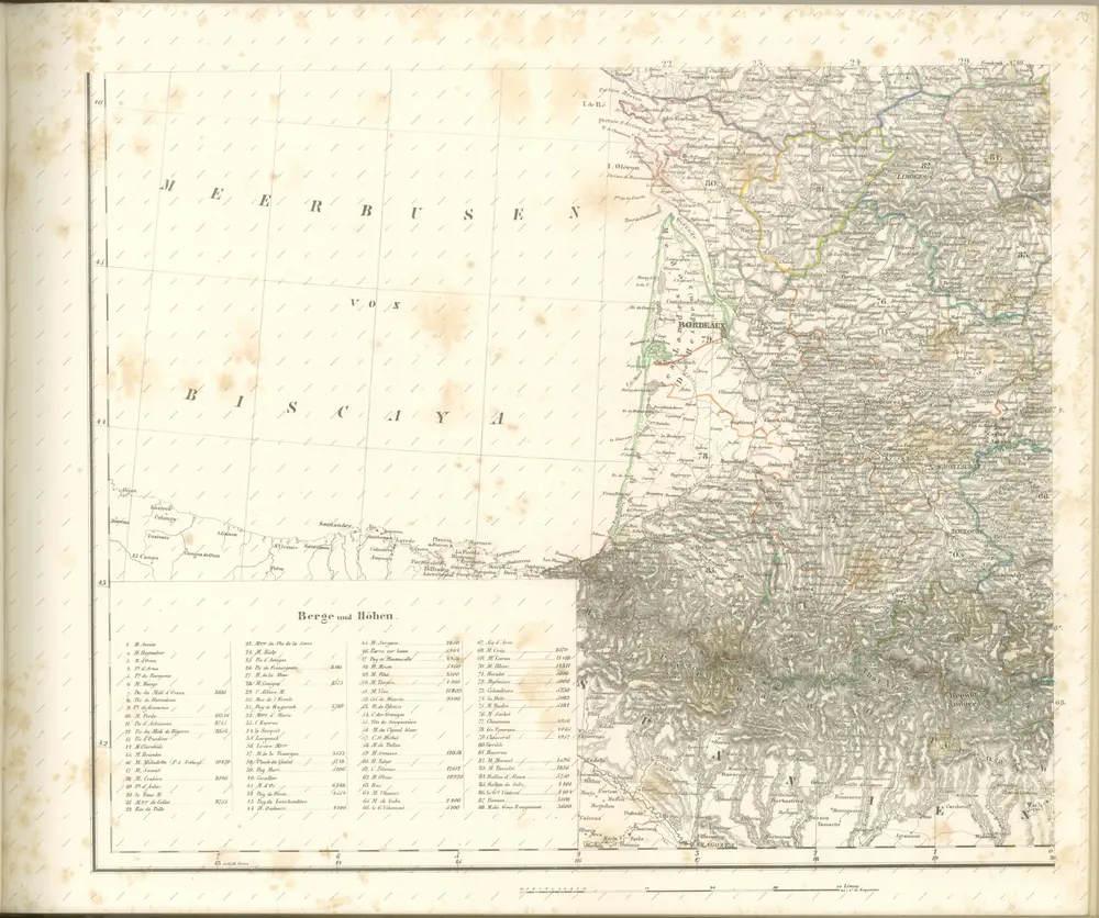 mapa z atlasu "Vollständiger Hand-Atlas der neueren Erdbeschreibung über alle Theile der Erde in 82 Blättern"