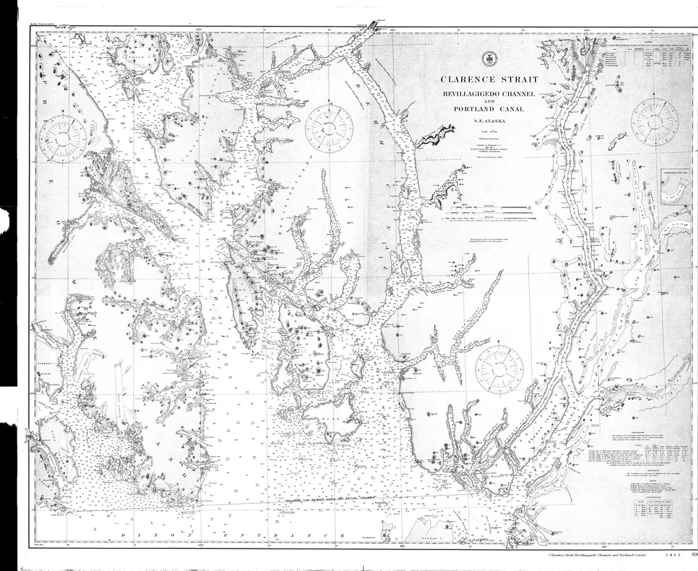 Clarence Strait : Revillagigedo Channel and Portland Canal