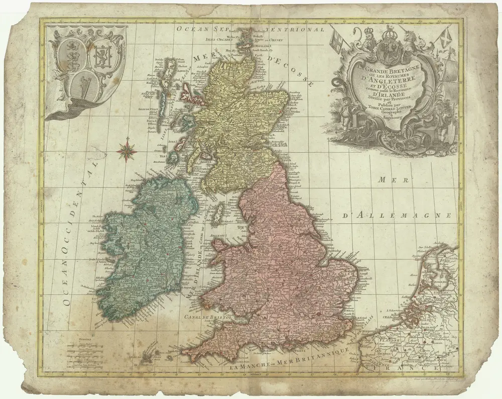 La grande Bretagne ou les Royaumes d'Angleterre et d'Ecosse comme aussi le Royaume d'Irlande