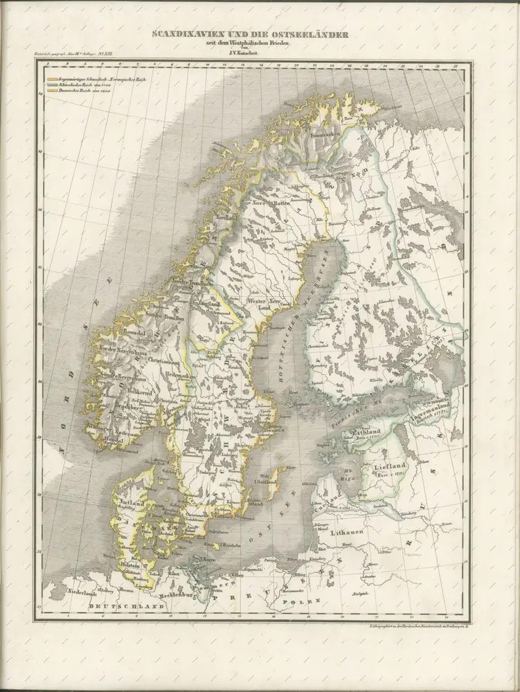 mapa z atlasu "Historisch-geographischer Atlas zu den Lehrbüchern der Weltgeschichte"