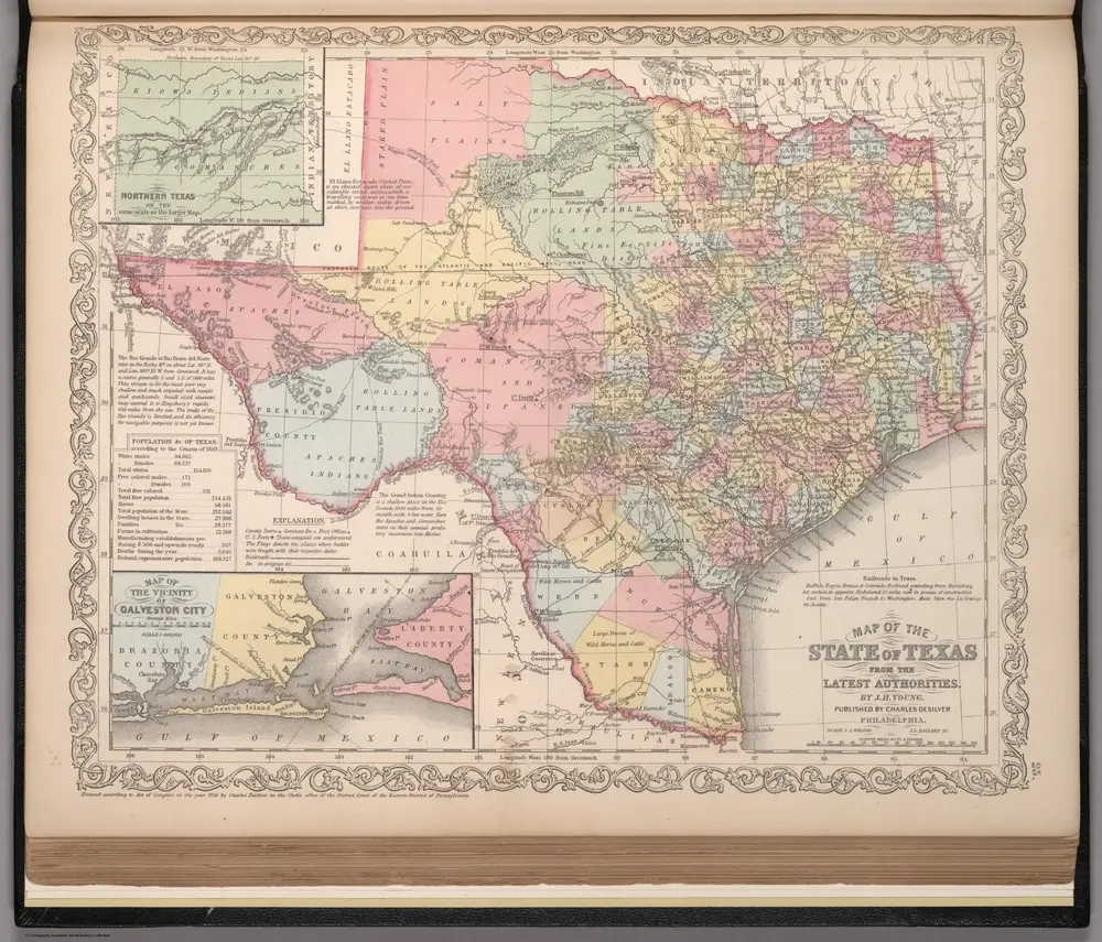 Map of the State of Texas