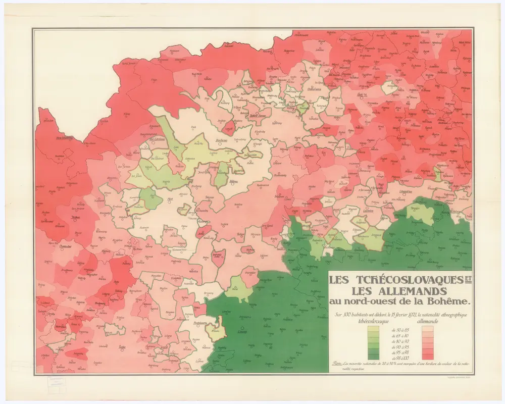 Les Tchécoslovaques et les Allemands au nord-ouest de la Boheme