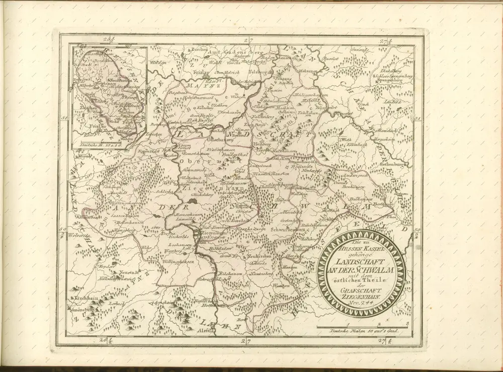 mapa z atlasu "Schauplatz der fünf Theile der Welt :"