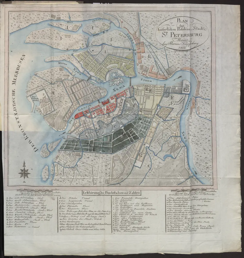 Plan der Kaiserlichen Residenz-Stadt Sankt Petersburg