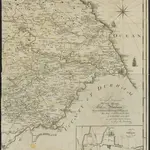 The Map of the County OF BERWICK Taken from, an Actual, Survey and laid down from a Scale of an Inch to a Mile