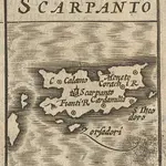 Scarpanto [Karte], in: [Atlas Minor], S. 594.