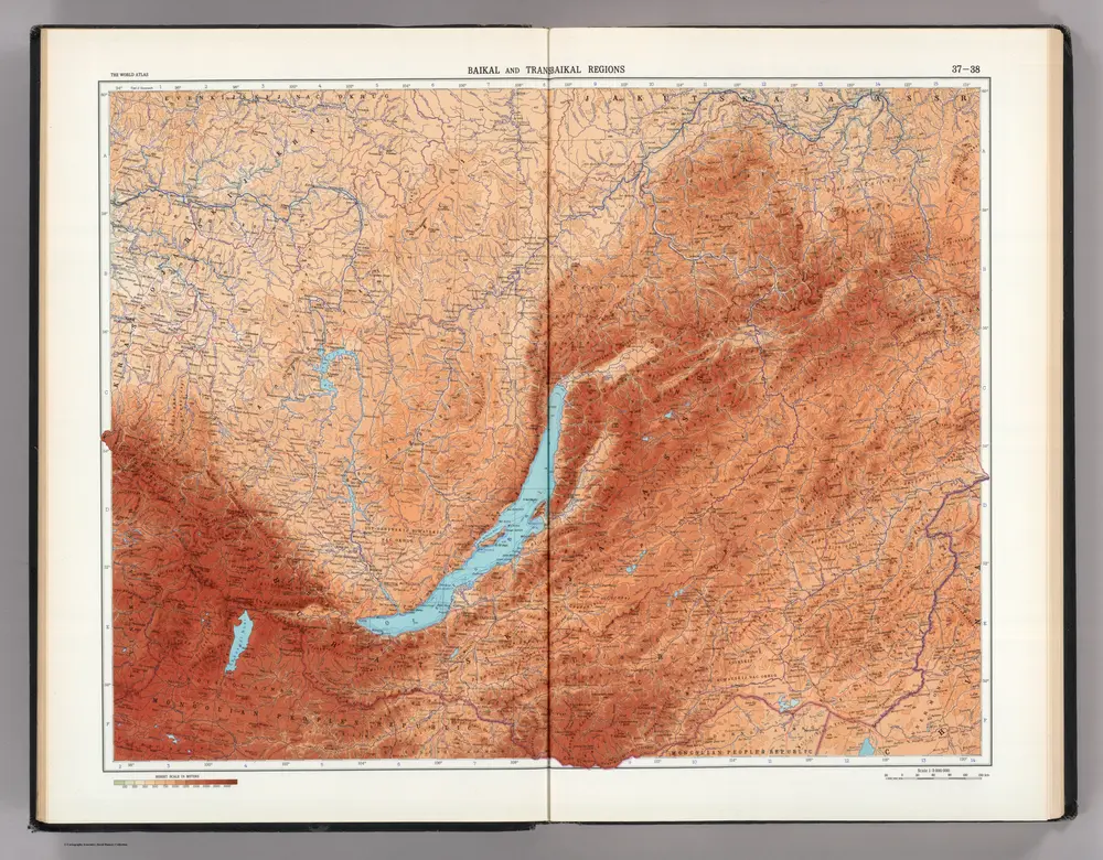 37-38.  Baikal, Transbaikal Regions.  The World Atlas.