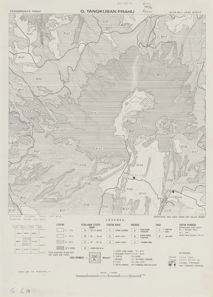 G[unung] Tangkuban Prahu / Direktorat Tata Guna Tanah, Departemen Dalam Negeri