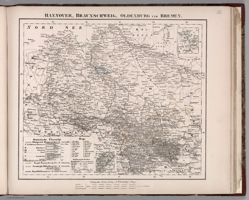 Hannover, Braunschweig, Oldenburg und Bremen.