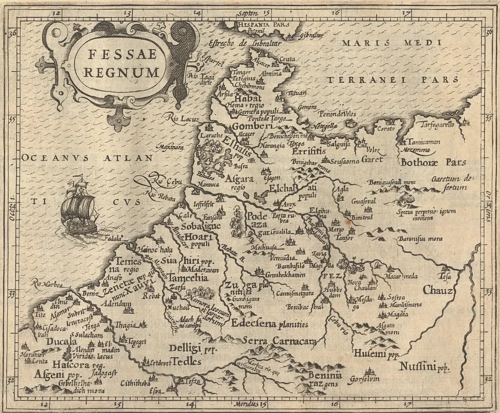 Fessae Regnum [Karte], in: [Atlas Minor], S. 604.