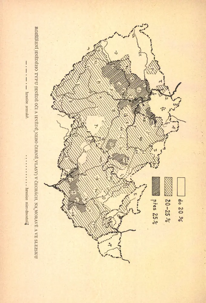 Tělesné vlastnosti českého lidu, mapa ze strany: 16