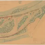 Enge, Wiedikon: Sihl beim Hauptwehr des Sihlkanals, Veränderungen 1816-1859; Situationsplan