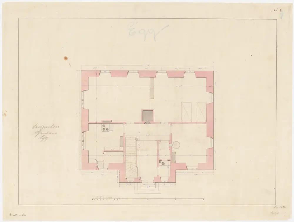 Egg: Pfarrhaus, Erdgeschoss; Grundriss (Nr. 8)