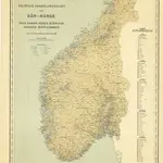 Geistlig inndelingskart over Sør-Norge, Oslo, Hamar, Agder, Bjørgvin og Nidaros Bispedømmer