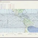 STS 43 Mission chart. Front - orbits 1-80