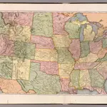 New Railroad Map of the United States & Territories.