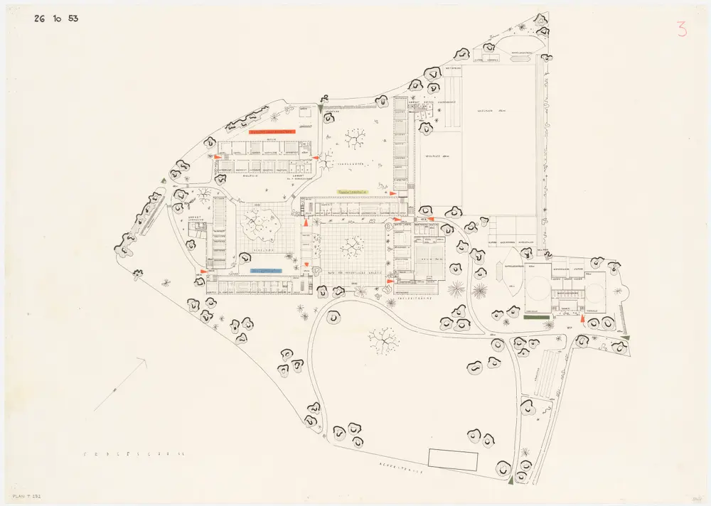 Zürich: Kantonsschule Freudenberg; Projekt 261053; Erdgeschoss; Grundriss