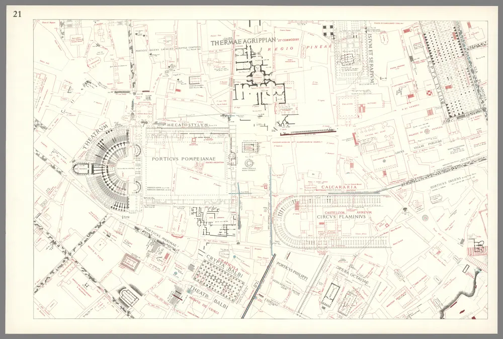 Sheet 21: Forma Urbis Romae.