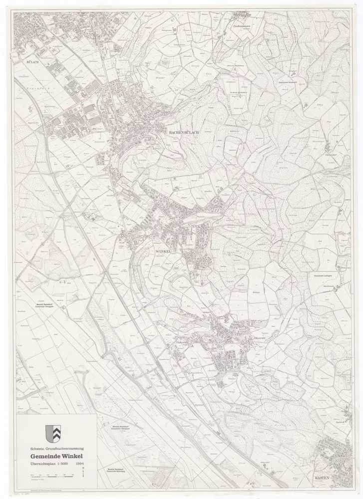 Winkel: Gemeinde; Übersichtsplan (Schweizerische Grundbuchvermessung)