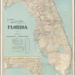 A new sectional map of Florida : 1913