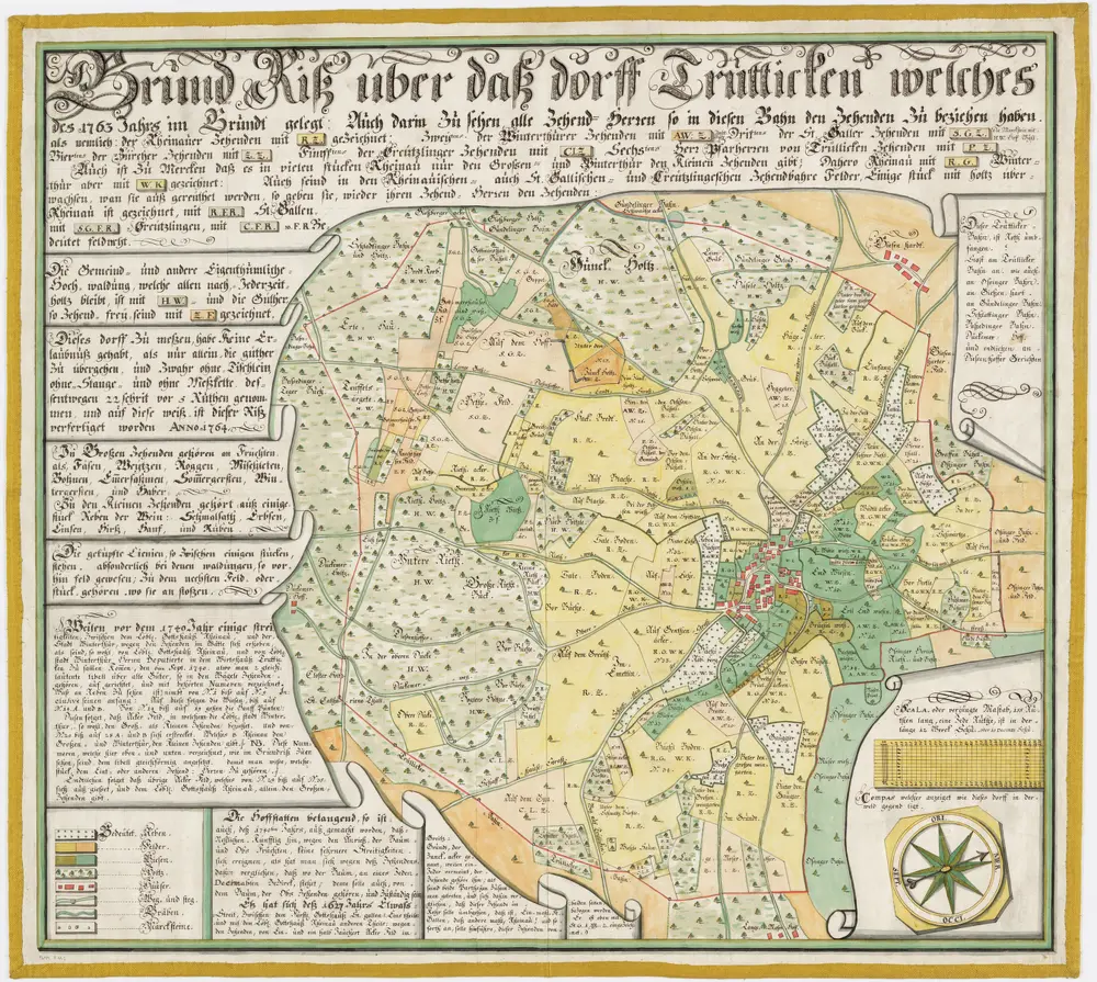 Kloster Rheinau: Zehntengüter in Truttikon; Grundriss: 2. Version