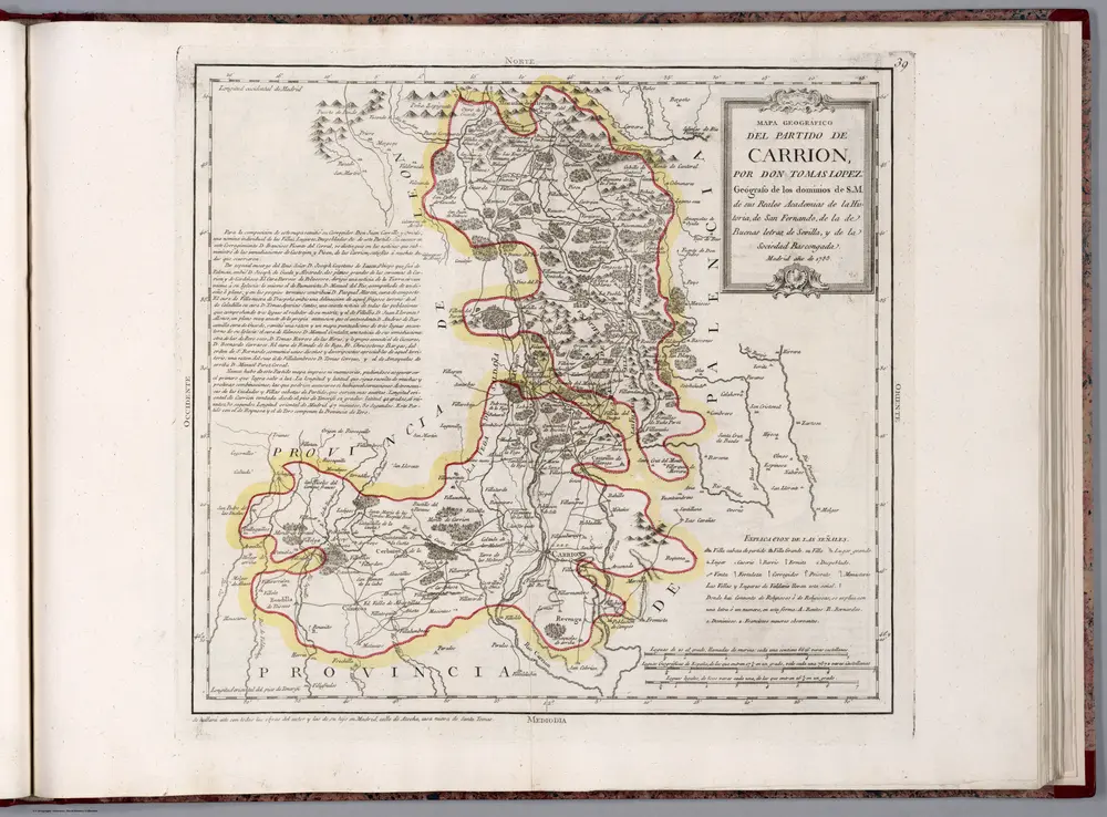 39. Mapa geografico del partido de Carrion