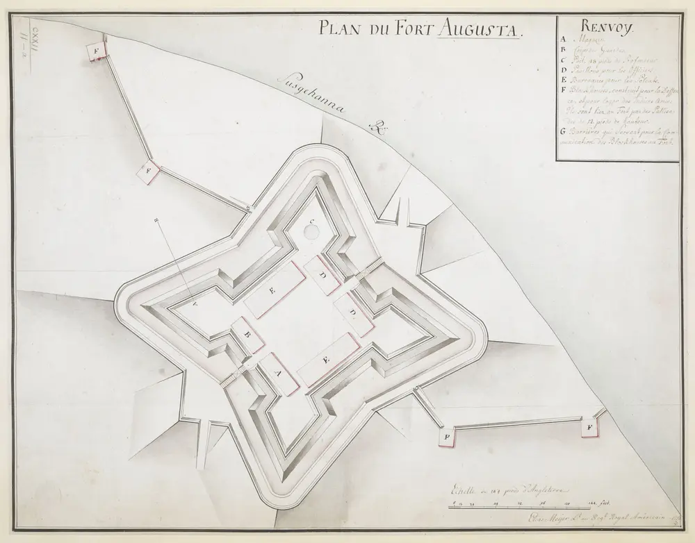 PLAN DU FORT AUGUSTA.